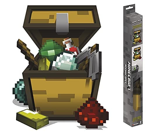 Trends International RoomScapes Minecraft Open Chest 18 x 24 Wall Decal