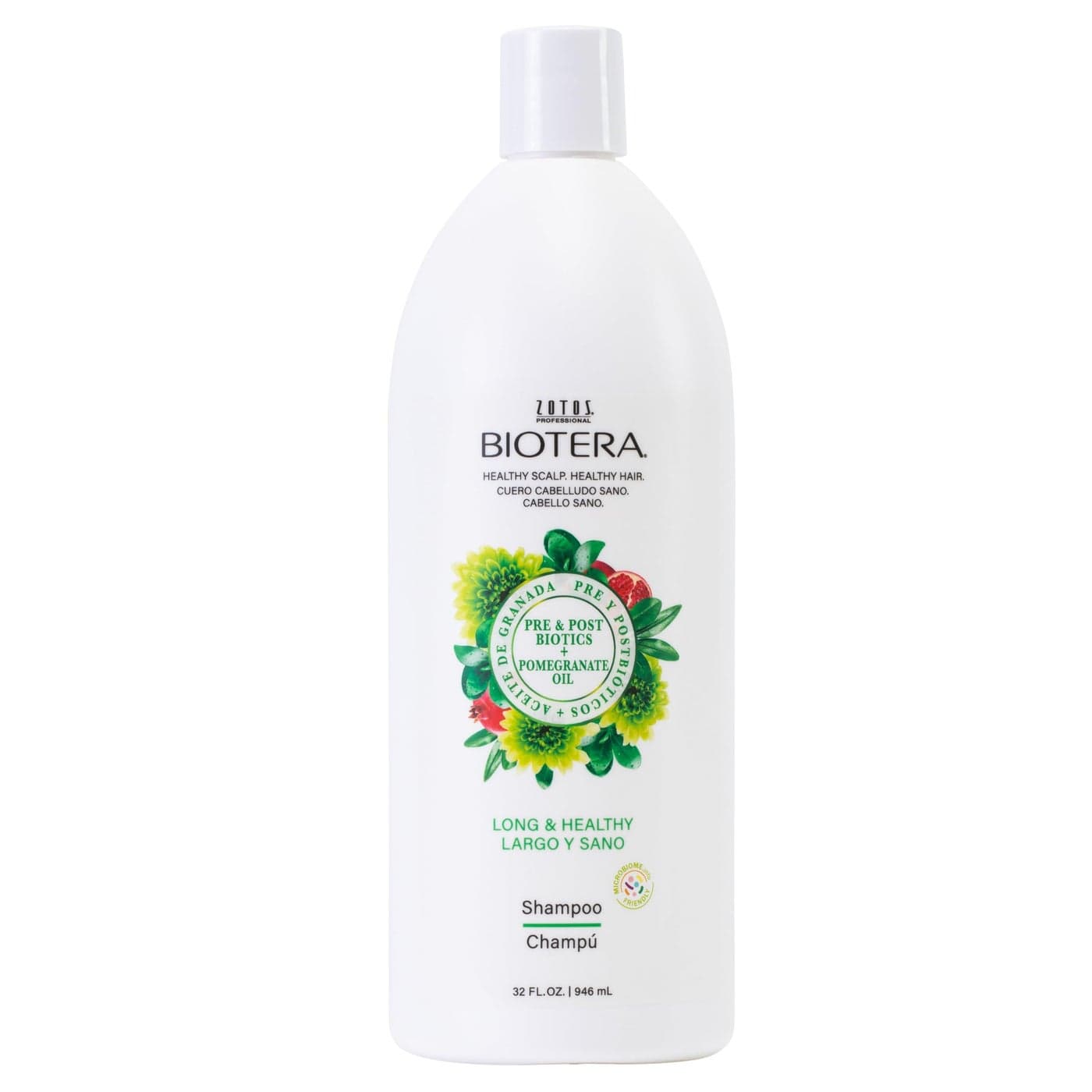 Biotera Long & Healthy Strengthening Shampoo | Long or Growing Hair | Microbiome Friendly | Vegan & Animal Test Free | Paraben Free | Color-Safe | 32 Fl Oz