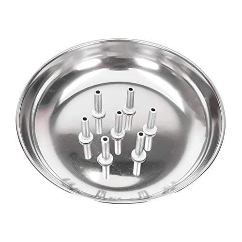 Stainless Steel Incense Holder with ash Catcher Plate Stainless Steel Incense Holder Stainless Steel Agarbatti Stand Traditional Religious and Spiritual Use and Also for Ethnic Festival for Multipurpo