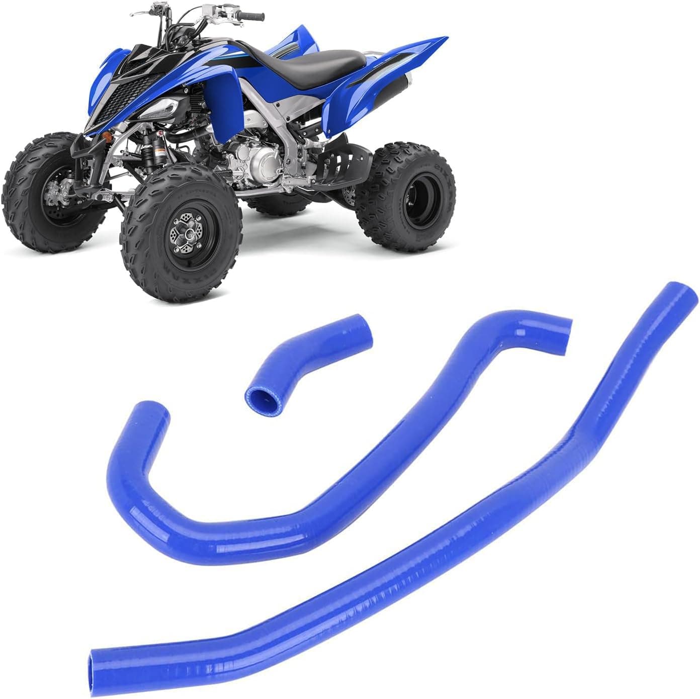 Wacece ATV Radiator Coolant Hoses Silicone for Raptor 700 700R YFM 700 2006-2024 Blue