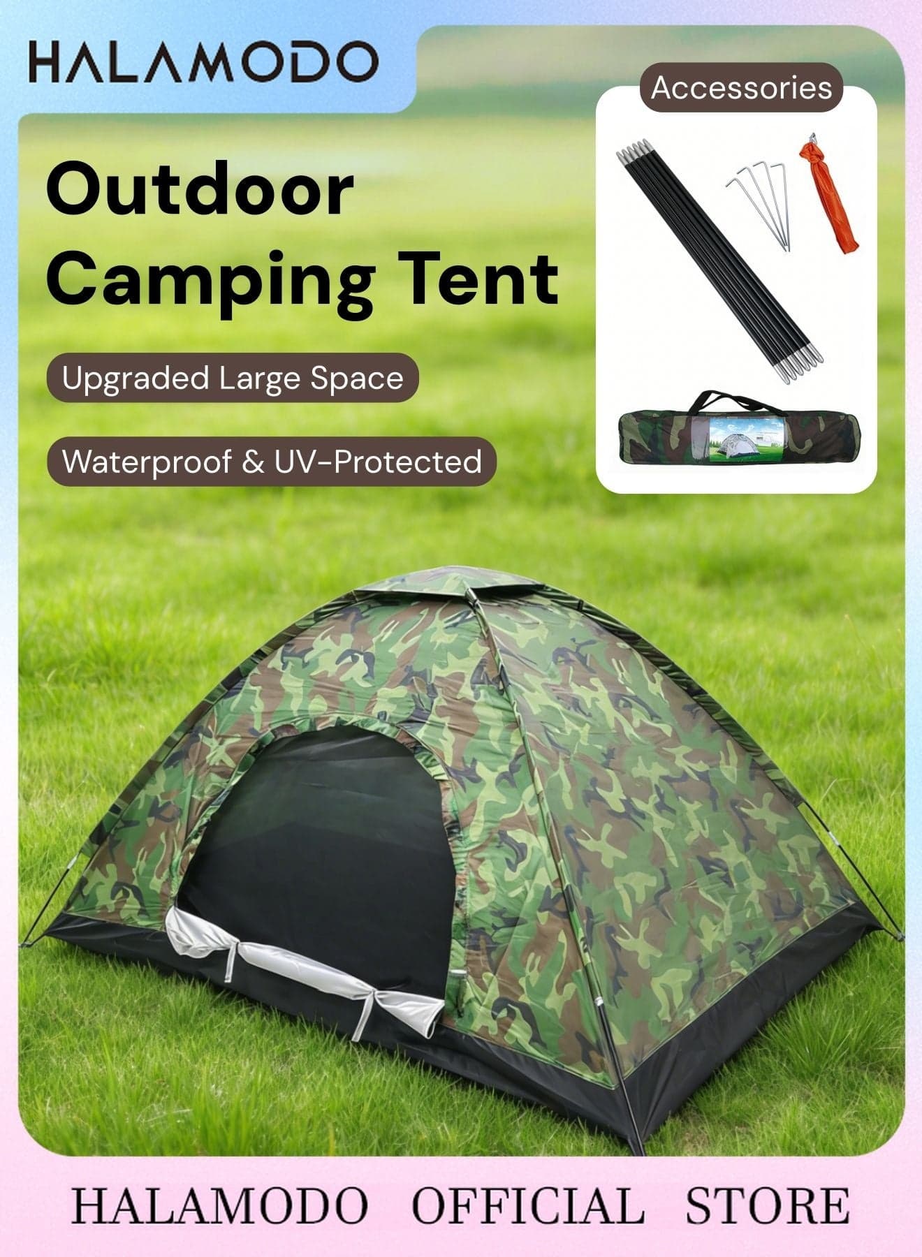 Tent Camouflage Patterns Camping Tent Backpacking Tent for Camping Hiking