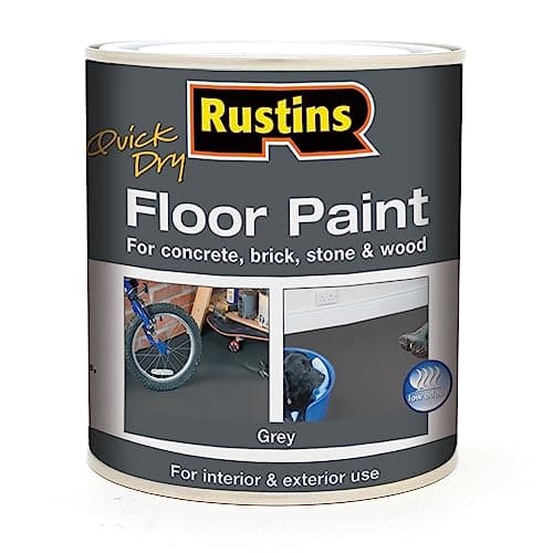 RUSTINS Quick Dry Floor Paint Grey 1 Litre