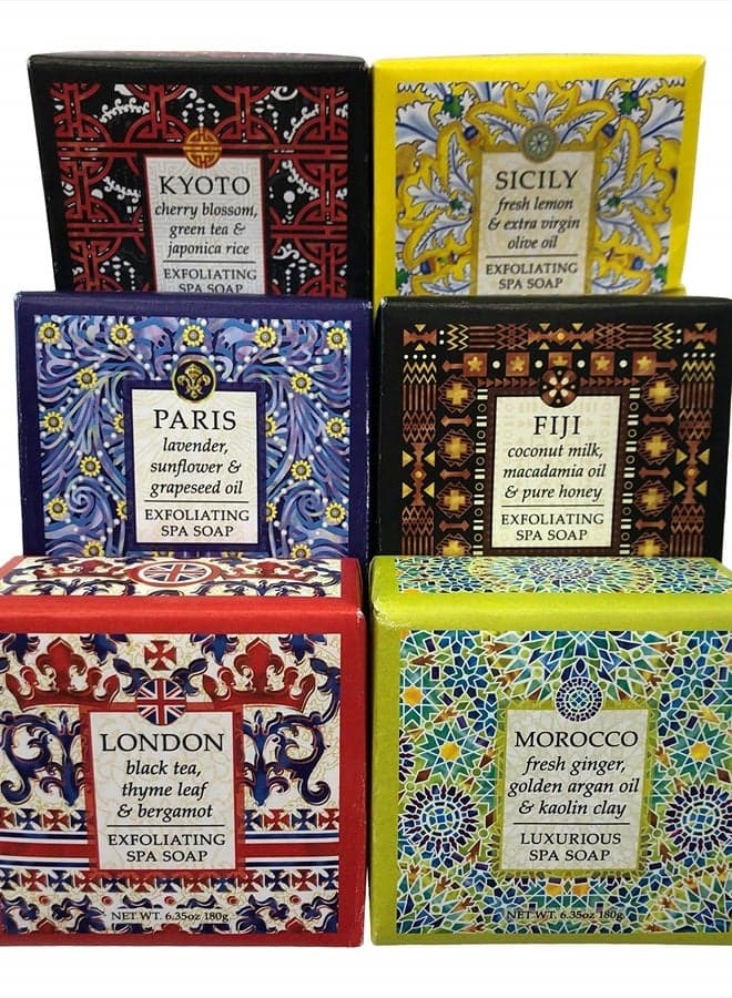 Destination Spa Soaps 6 Piece Sampler