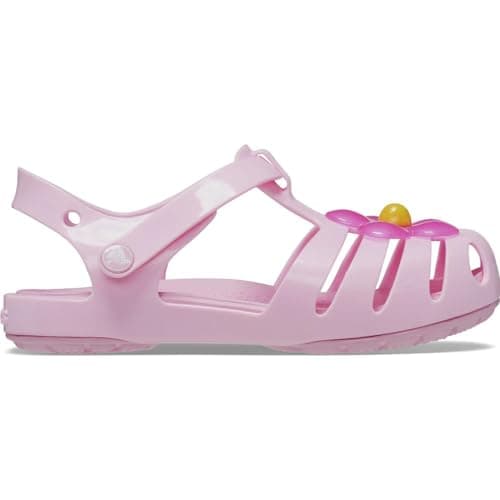 Crocs Unisex Kids Toddler Size Isabella Charm Sandal, flamingo, 15.5 cm