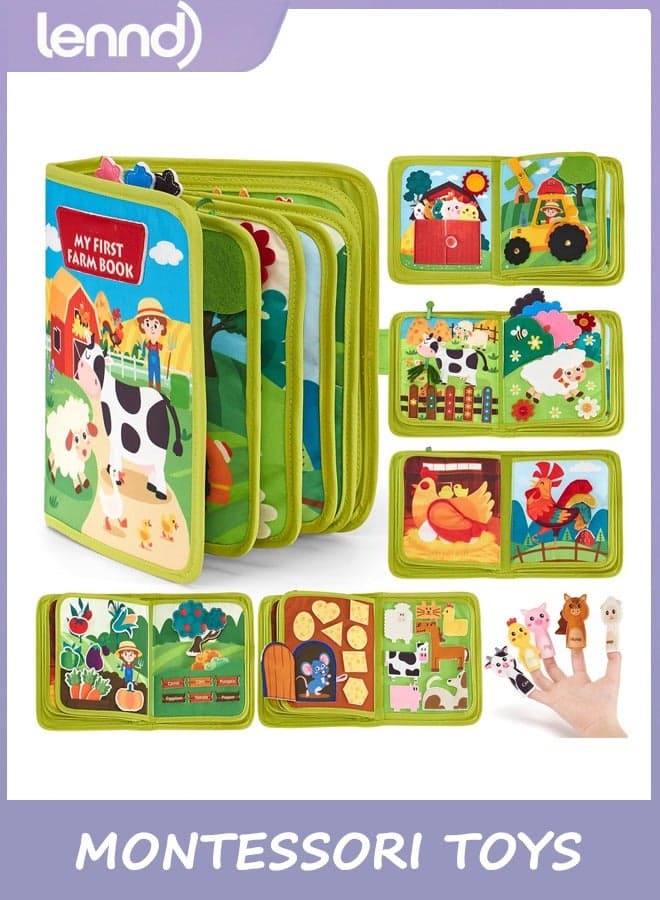 Busy Book for Toddlers 1-3 - Montessori Toys Busy Board for 1 Year Old Boy Gifts Girl Toys Educational Learning Quiet Activity Books Toddler Airplane Travel Toy 1-2 One Year Old Birthday Gift
