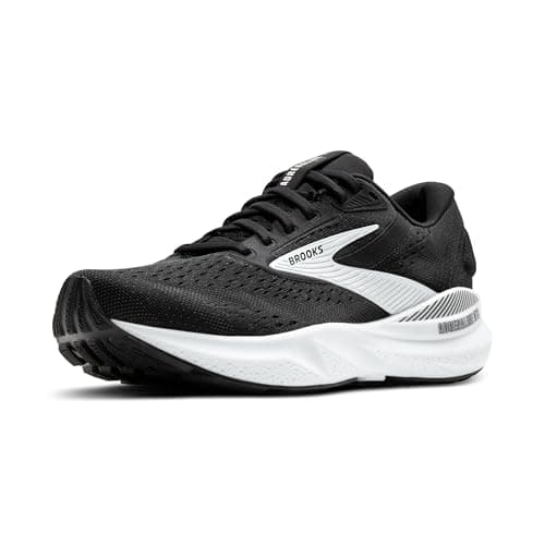 Brooks Women’s Adrenaline GTS 24 Supportive Running Shoe - Black/White - 9 Wide
