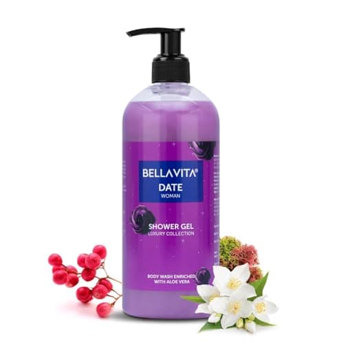 Bella Vita Luxury Date Woman Body Wash Shower Gel for Women 500ml Deep Cleansing Hydrating Moisturising with Aloe Vera Extract Softer Smoother Skin Suitable for All Skin Types