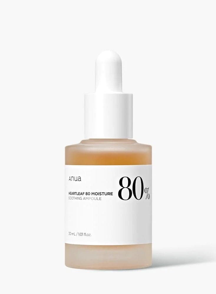 Heartleaf 80% Soothing Ampoule Non-Greasy, Highly Concentrated Skin Calm Serum Hydrating Panthenol B5 Calming Treatment Essence For Combination, Sensitive & Normal Skin 1.01 fl.oz / 30ml