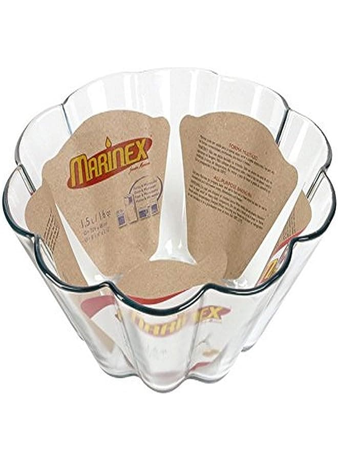 Marinex Bakeware Glass Brioche Dish, Brioche Pan, Clear MRX.GW648701,