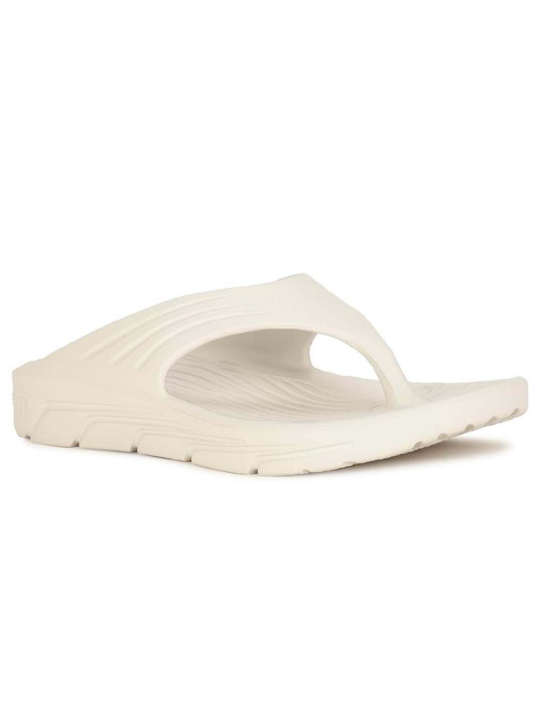 Bata Floatz Men's FLOATZ THONG Offwhite Flip Flops - 8 UK (8711622)
