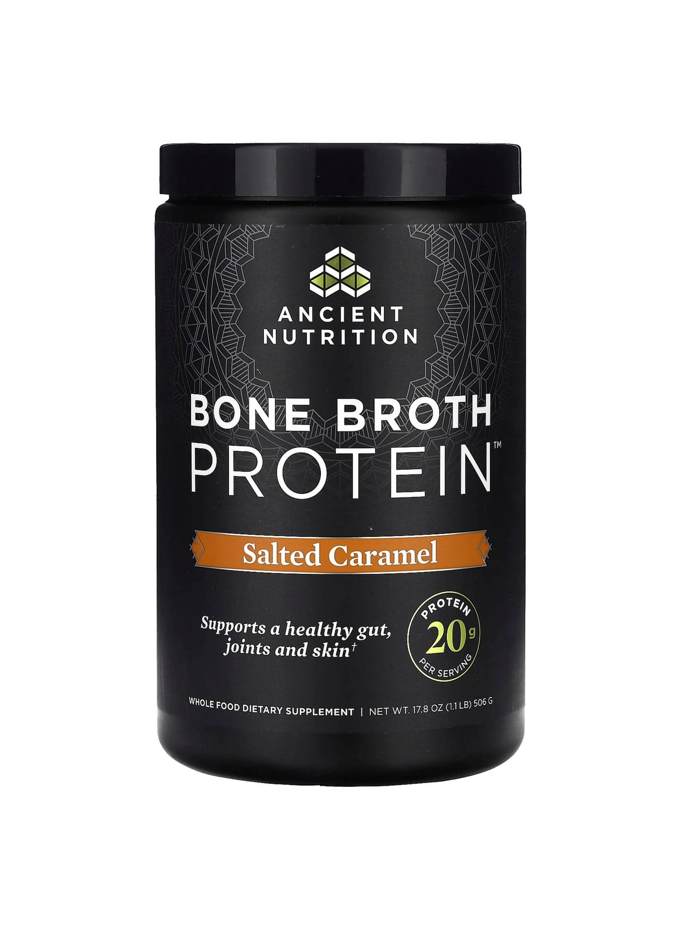Bone Broth Protein, Salted Caramel, 1.1 lb (506 g)
