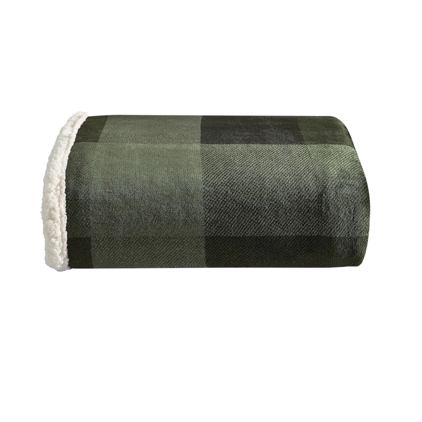 Eddie Bauer Blanket Super Soft Reversible Sherpa Brushed Fleece Bedding Throw Blankets for Couch Ideal for Lounging Pine Plaid