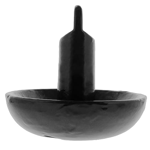 SeaSense Mushroom Boat Anchor - Ideal for Skiffs, Canoes, Kayaks & More, Great for Sandy, Muddy or Weedy Bottoms - Cast Iron w/ Black Vinyl Coating, 20 lbs, For Boats Up to 25’