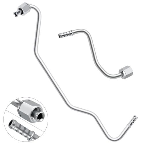 MuHize Radiator Transmission Cooler Lines - Oil Cooling Line Fit for Grand Cherokee Laredo Limited Overland Sport Utility 4-Door 1999 2000 2001 2002 2003, Replace 52079432AC 52079753AB (Pack of 2)