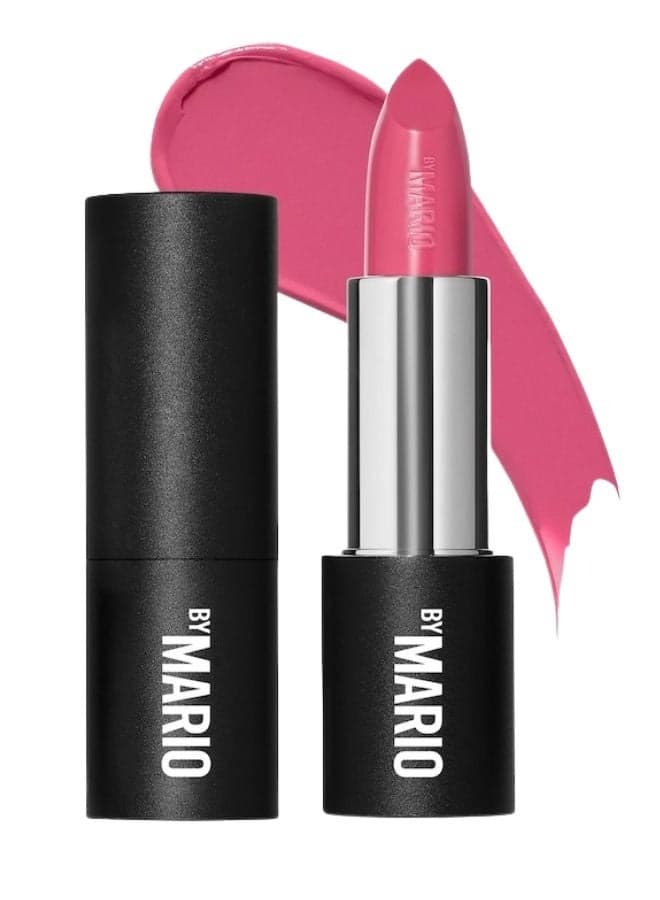 MAKEUP BY MARIO SuperSatin® Lipstick 3.5g – Shade Broadway - Cool Bright Pink, Comfortable Wear, High-Pigment, Satin Finish Lipstick