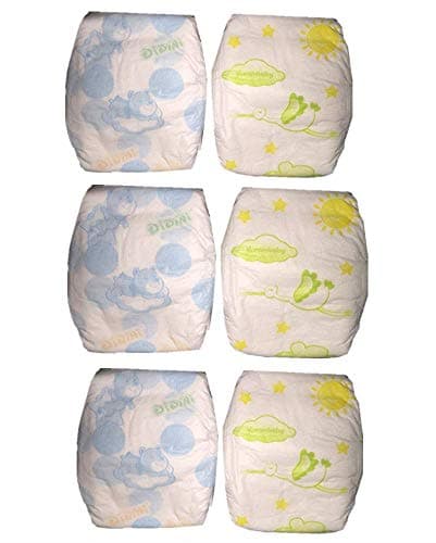 TATU Reborn Baby Dolls Diapers 22 inch Newborn Reusable 6Piece Pack Fit 1822in Alive