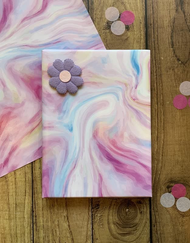 Dovetail Cotton Candy Gift Wrapping Paper Sheet Pack Of 4 Multicolor