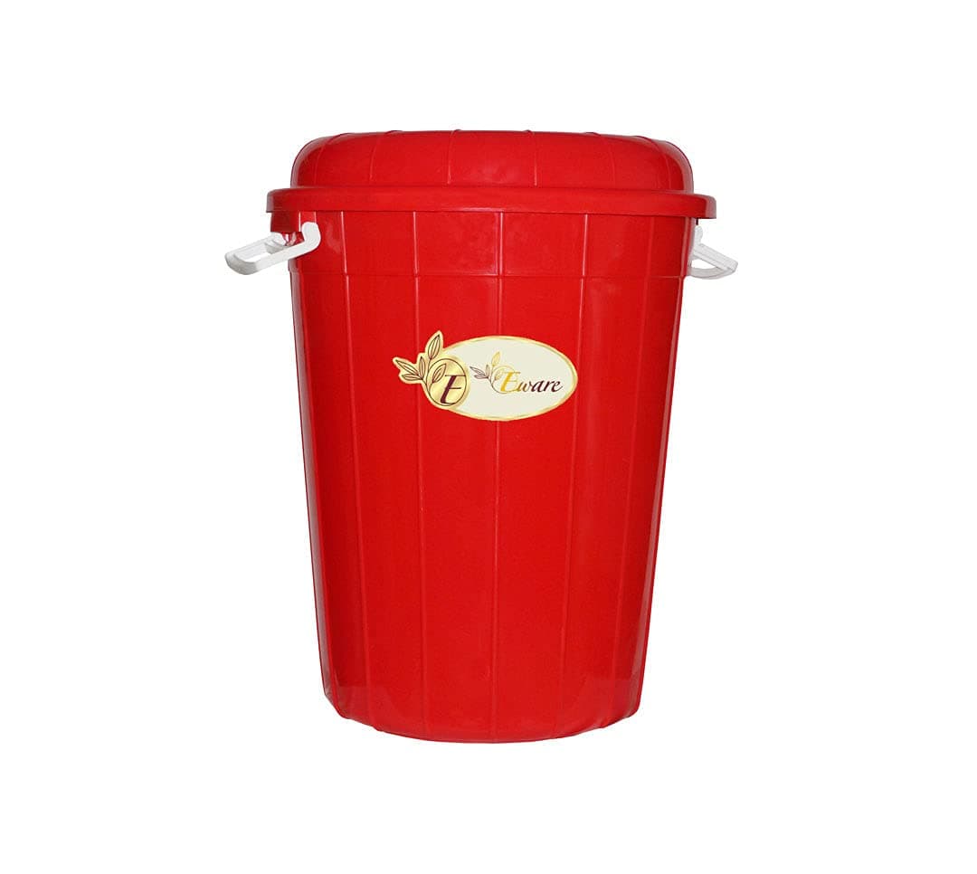 E-Ware Multipurpose Plastic Storage Bucket Drum 100 LTR with Lid