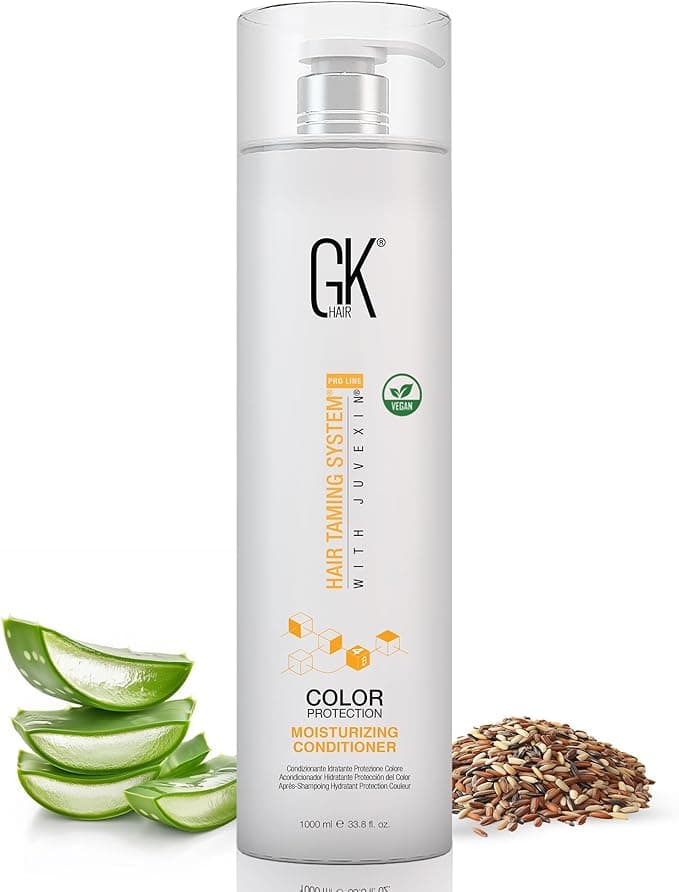 Moisturizing Hair Conditioner for Colour Treated By GK HAIR Repairs and Adds Shine Dry Damaged Curly Frizzy Keratin Hair Treatment Organic Paraben Sulfate Free for Men and Women 300ml