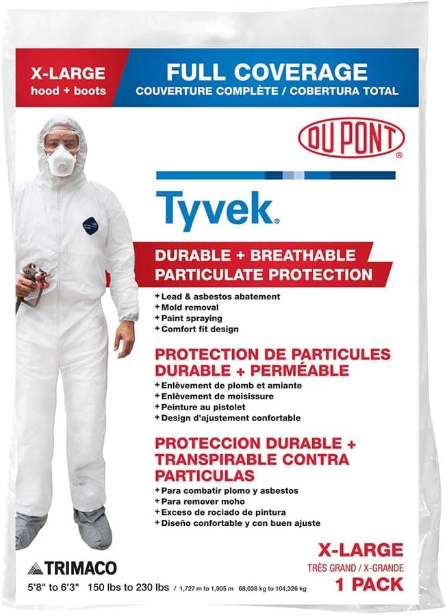 TRIMACO 14123212 Industrial Coverall XLarge White