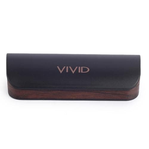VIVID Vision Unisex Adult Lightweight Eyewear Specs Case Cover | Protect Eye Glasses | ABS | Plastic | Spectacles | Cases | AP-276 | Black-Brown