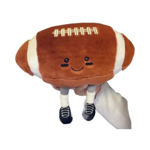 11inch Football Plush ToysRugby Stuffed Sports Balls Toywith feet Creative Soccer DollCute Fun Soft Plush BallPlush Stuffed Spherical Soft Toys Sports Throw Pillow Cushion Kids Gift Rugby