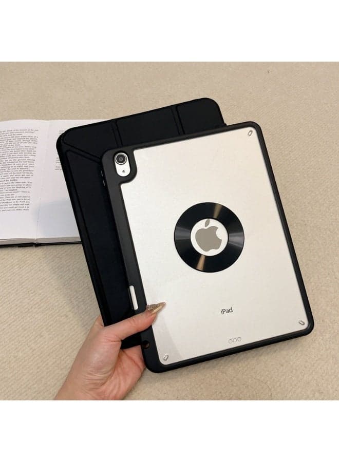 Case Compatible with iPad Pro 11 Inch 2025 (M5) with Pen Holder, Transparent Shockproof Cover, Trifold Holder 6 in 1 Y-Shape
