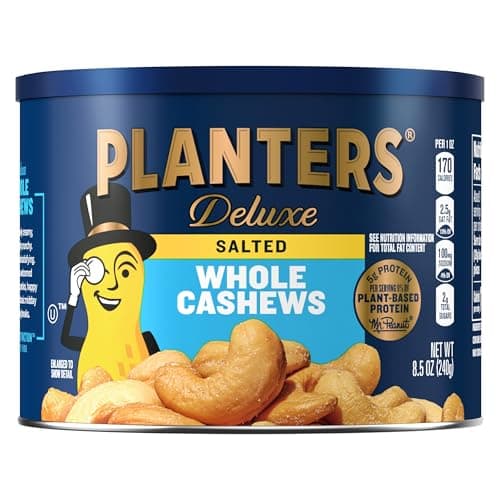 Planters Deluxe Whole Cashews 85 oz Jar