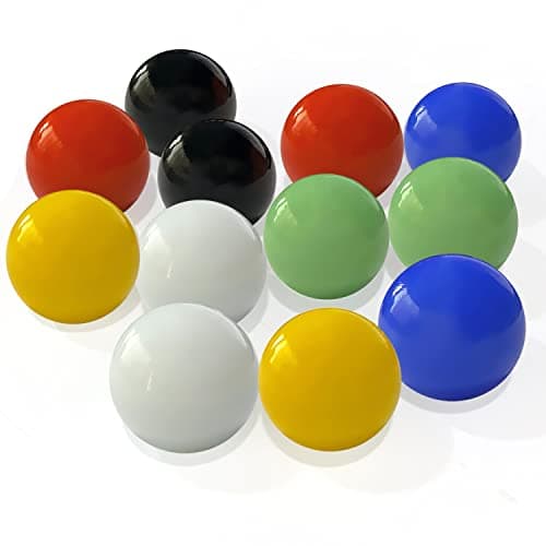 DODHEG 60 Pcs Glass Marbles Bulk Marbles for Various Marble Games 063 inch Multicolor