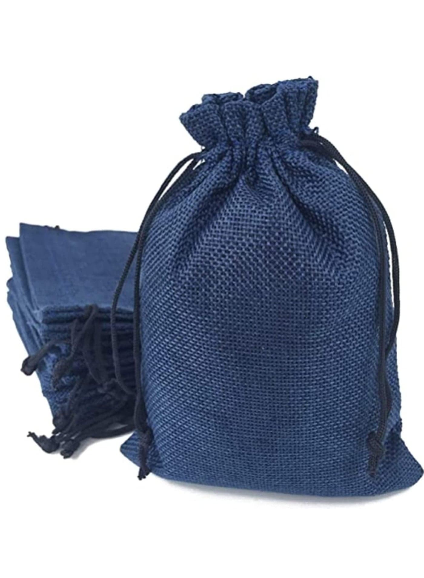 Burlap Bags with Drawstring 50Pieces Small Drawstring and Hessian Bags Jewellery Pouches Wedding Favours Jewellery Packing Gift Bags Jute Bags Included Cotton Lining
