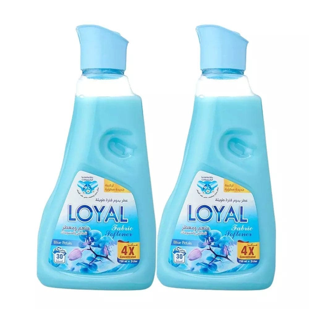 Loyal Fabric Softener and Refresher Blue Petals- 2X750ml