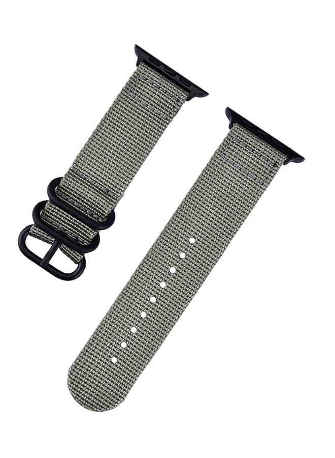 Metal Buckle Replacement Band for Apple Watch Series 3 4 and 5 Grey