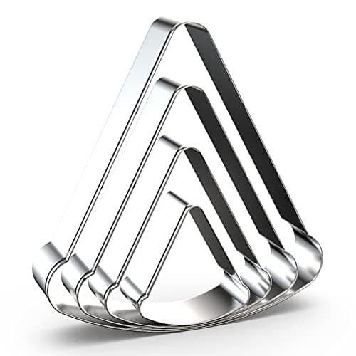 Pizza Slice Cookie Cutter Set Assorted Sizes 5 4 3 2 4 Piece Food Cookie Cutter Stainless Steel