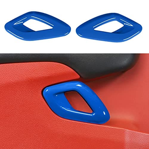 Voodonala for Dodge Challenger 2015-2023 Car Door Inner Door Handle Cover Trim Accessories for Dodge Challenger 2015-2023(Blue,2pcs/Set)
