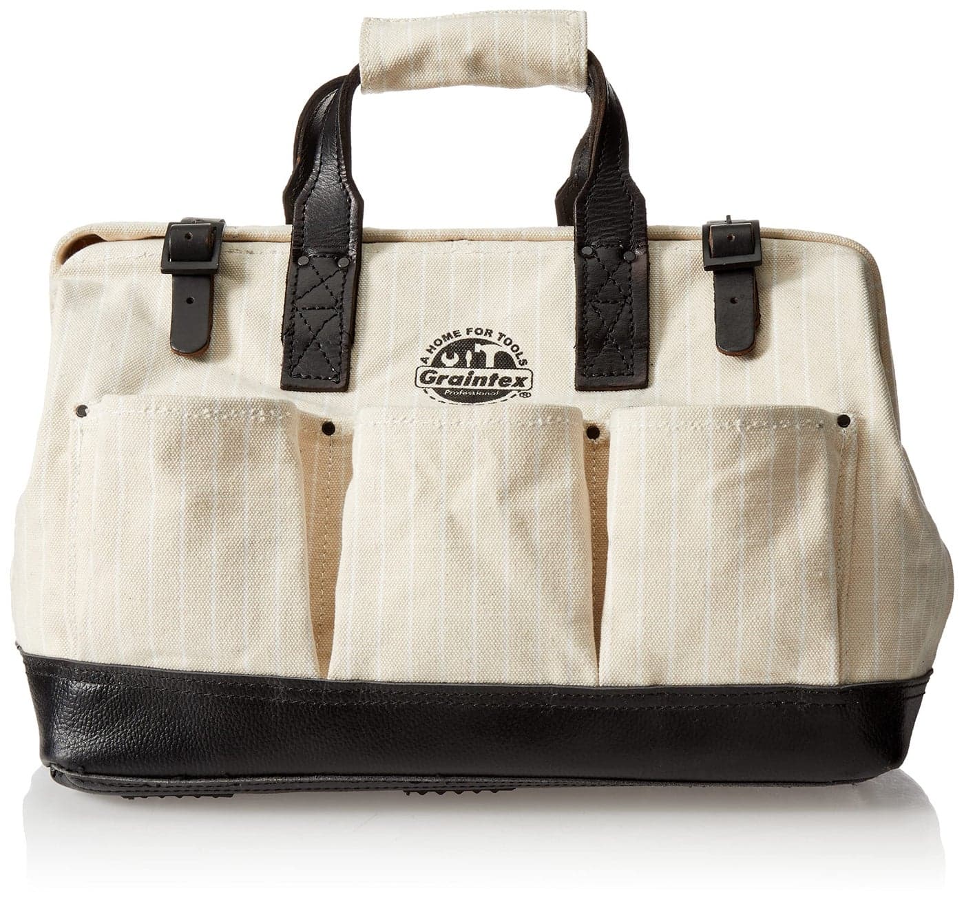 Graintex CB1154 18 Inch Masons Canvas Tool Bag for Framers Handyman Contractors Electricians Construction Workers