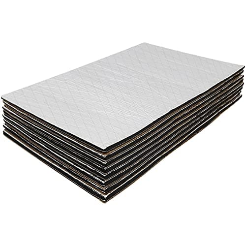 GOSCHE 394 mil 16 sqft Sound Deadener for Car, 10mm Thick Sound Deadening Mat Materials Can be Better with Audio Noise Insulation and Vibration Dampening 9.8″x 15.7″(15-Piece)
