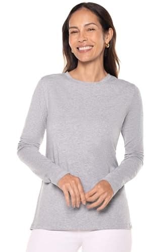Women's Long Sleeve T-Shirt - UPF 50+ Sun Protection - Morada in Grey Heather