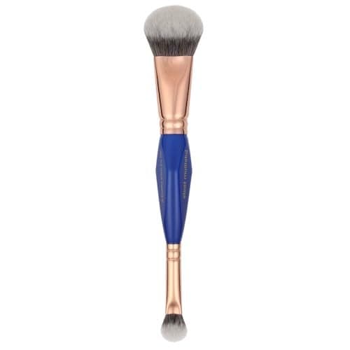 Bdellium Tools Professional Makeup Brush Golden Triangle 969 Doubleended BDHD Phase IIPhase III With AllVegan Synthetic Fibers For Versatile Application and Blending Blue 1pc