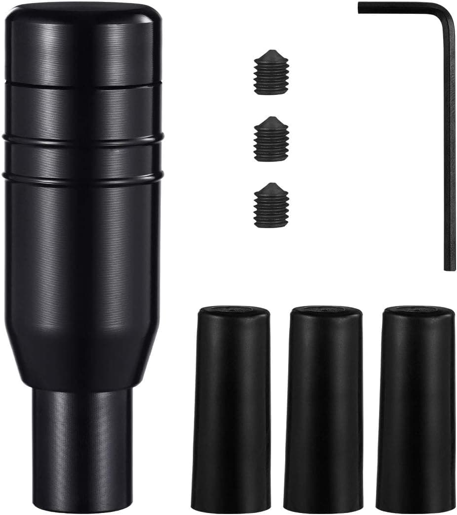 WINOMO Automatic Car Stick Shift Knob Cover Lever Universal Fit (Black, Random Color of Screws)