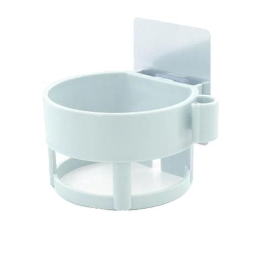 GTC Bathroom, Salon Hair Dryer Holder Rack with Vacuum Suction Cup Wall Mount Round Hairdryer Stand Bathroom Organizer (Color May Very (811-27)