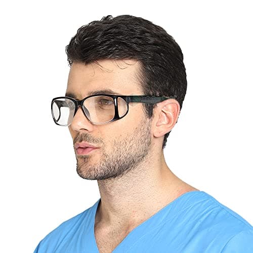 IS IndoSurgicals Polycarbonate Lead Goggles for X Ray Radiation Protection (Lead Equivalency 0.75 mm), Clear
