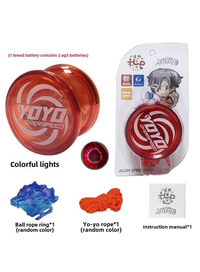 Flaming Horse Meteor Alloy Yo-Yo - Durable Kids' Metal Competition Toy with Colorful Lights & Sleep Mode, Perfect for Active Play & Childhood Fun, High-Performance Yo-Yo for Sleep