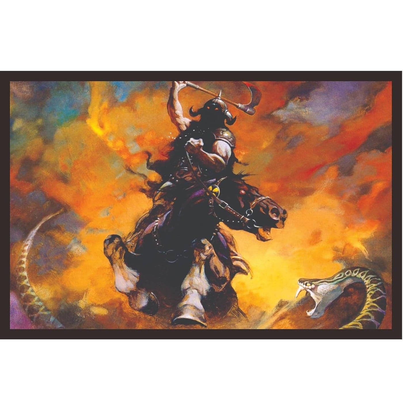 Mad Masters SciFi Warrior Framed Photo Fighter Wall Hanging Home Decor Painting for Living Room Bedroom Decoration 18 x 12 InchPaper