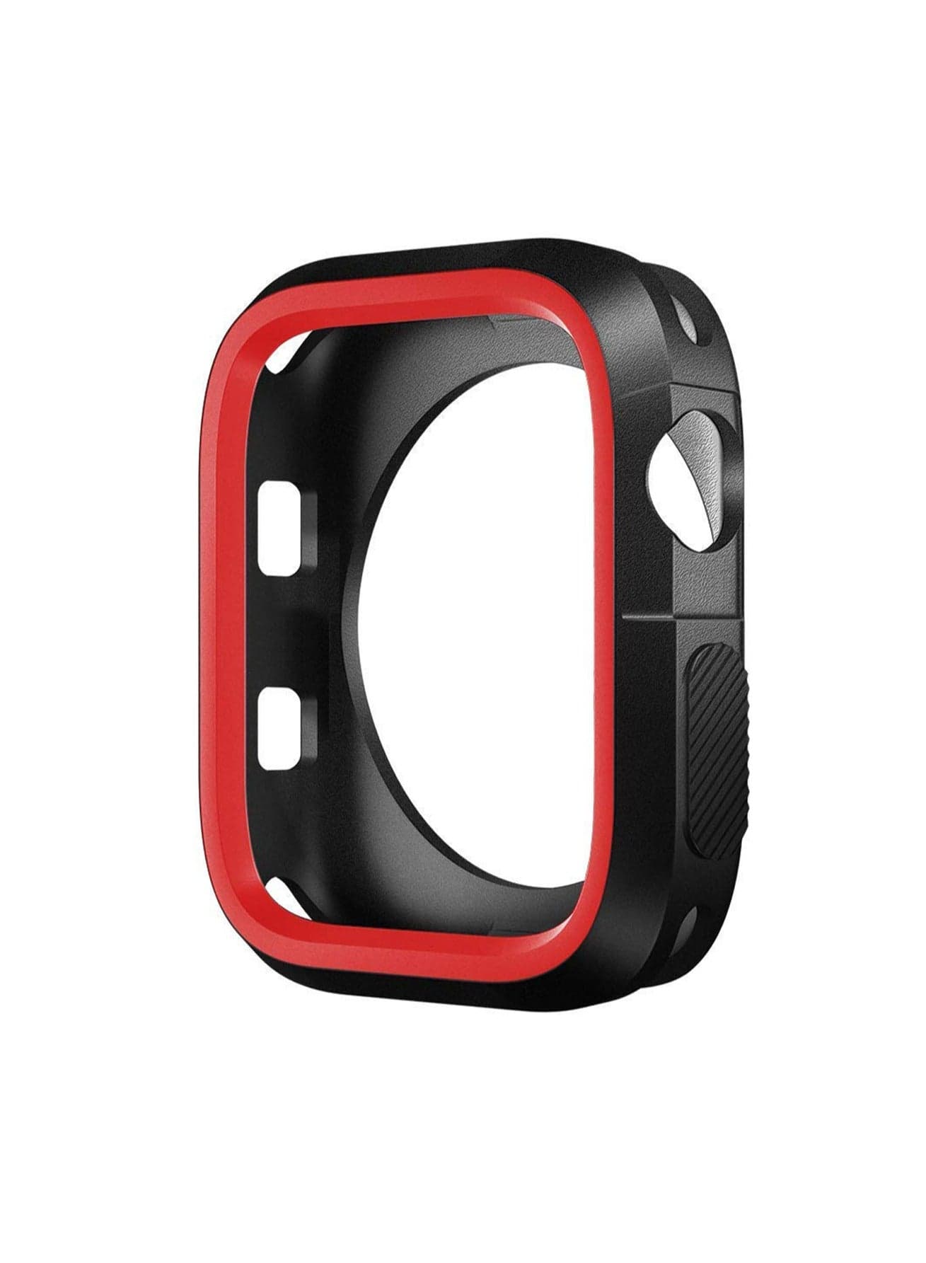 Black and Red 45mm Silicone Protective Cover for Apple Watch Ultra Two Tone Shockproof Case