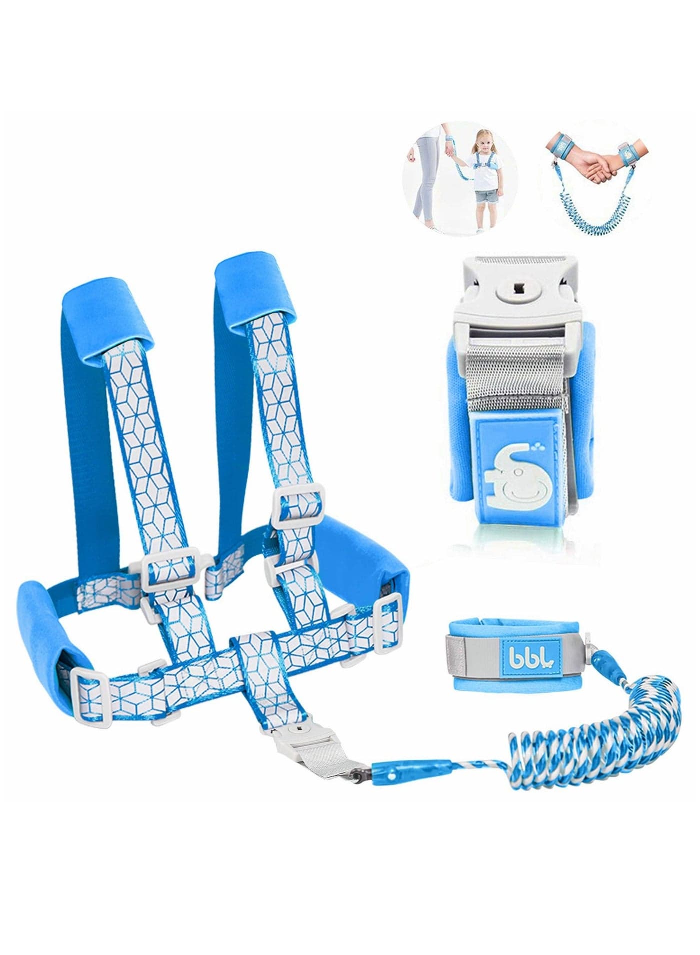 Toddler Leash for Walking, Safety Harnesses Leashes, Harness with Lock Kids, Anti Lost Wrist Link