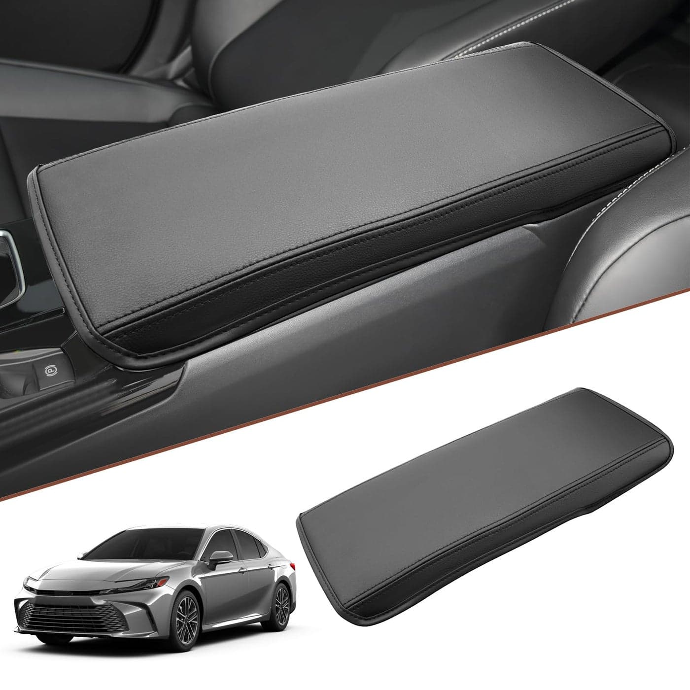 SKTU 2025 Camry Accessories Center Console Cover for 2025 Toyota Camry Armrest Cover 2025 Camry LESEXLEXSE Armrest Pad Toyota Camry 2025 Accessories 2025 Camry Hybrid Center Console Cushion
