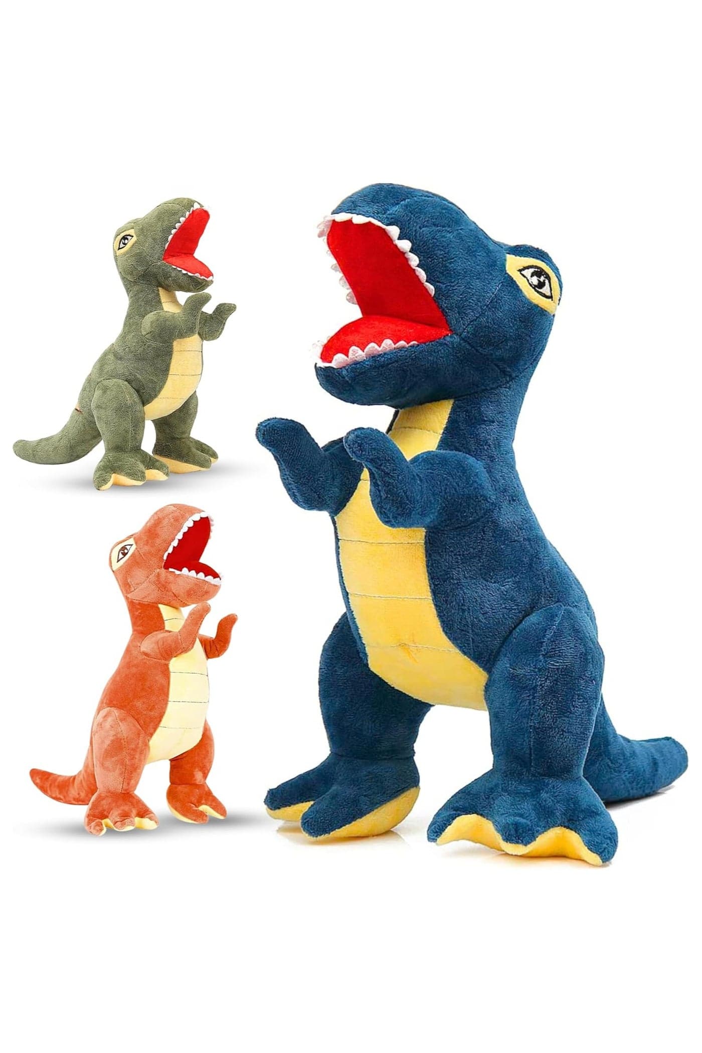 Dinosaur Plush Toy – Soft T-Rex Stuffed Animal Pillow 47cm, Cute Dinosaur Plush Cushion for Kids & Babies, Cuddly Plushie Gift for Boys & Girls, Room & Bed Decor