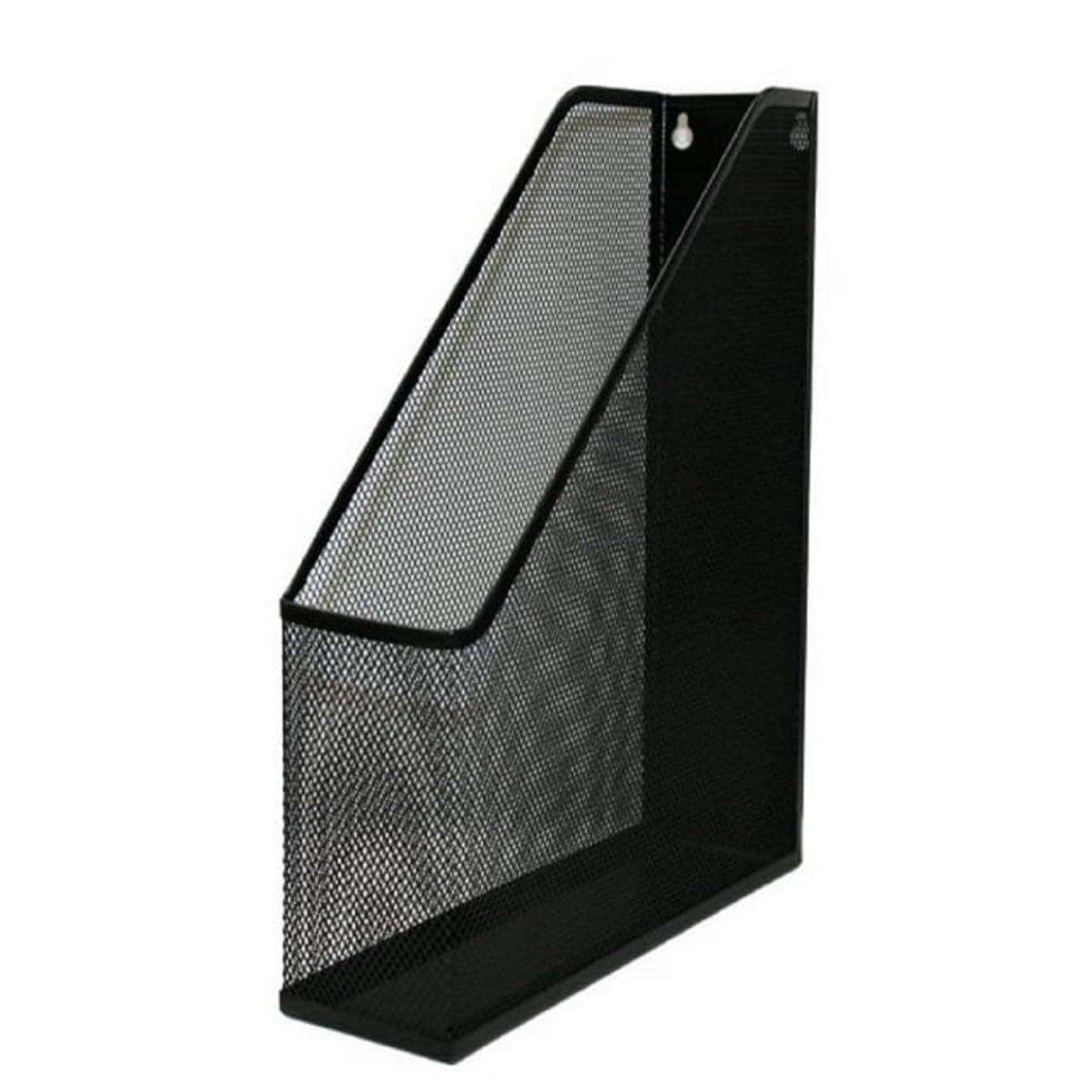 YBM Home Black Mesh Steel Wall mount Hanging or Desktop Magazine Document Letter Mail File Holder 12 In H x 10 In L x 3 In W