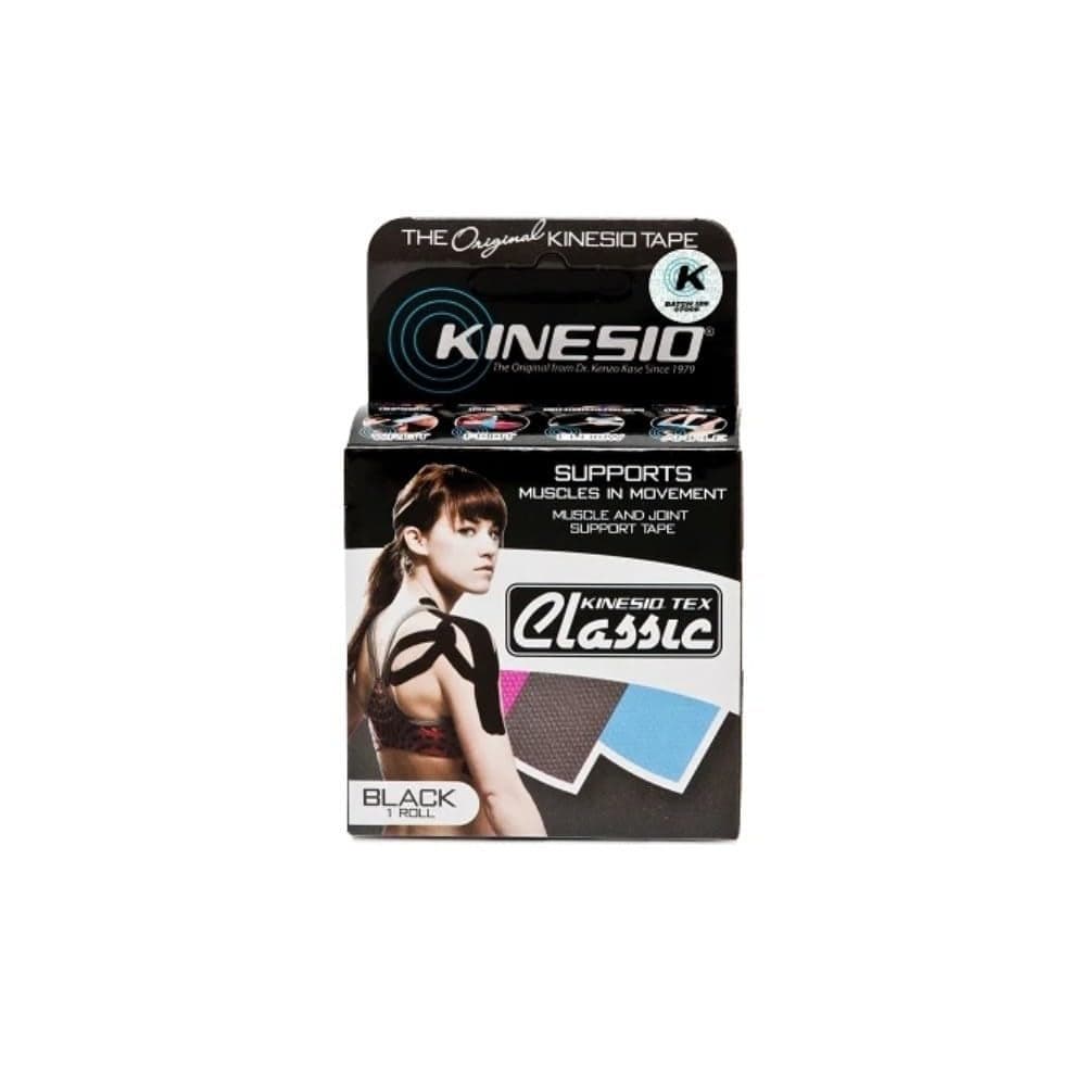 Kinesio Taping Elastic Therapeutic Athletic Tape Tex Classic Black 2 in x 13 ft