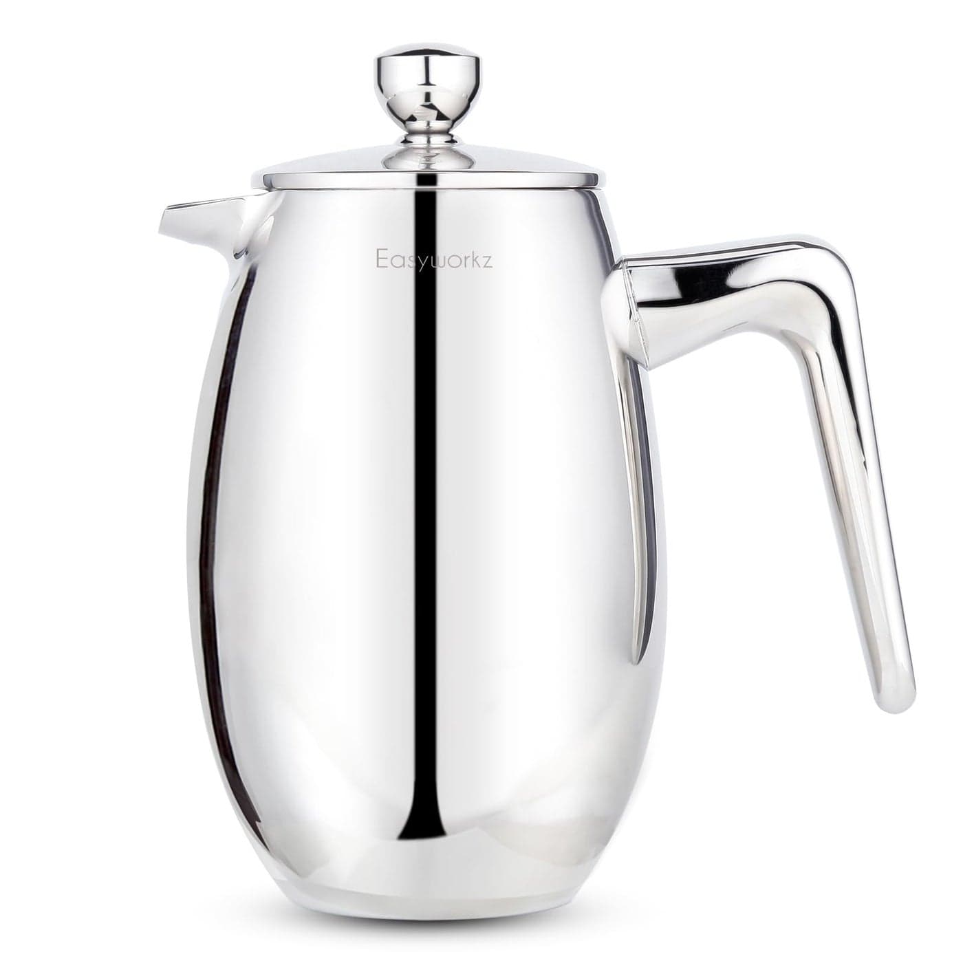 Easyworkz Nando French Press 12 oz Double Wall Insulated Thermal Coffee Maker304 Stainless Steel Cafetiere